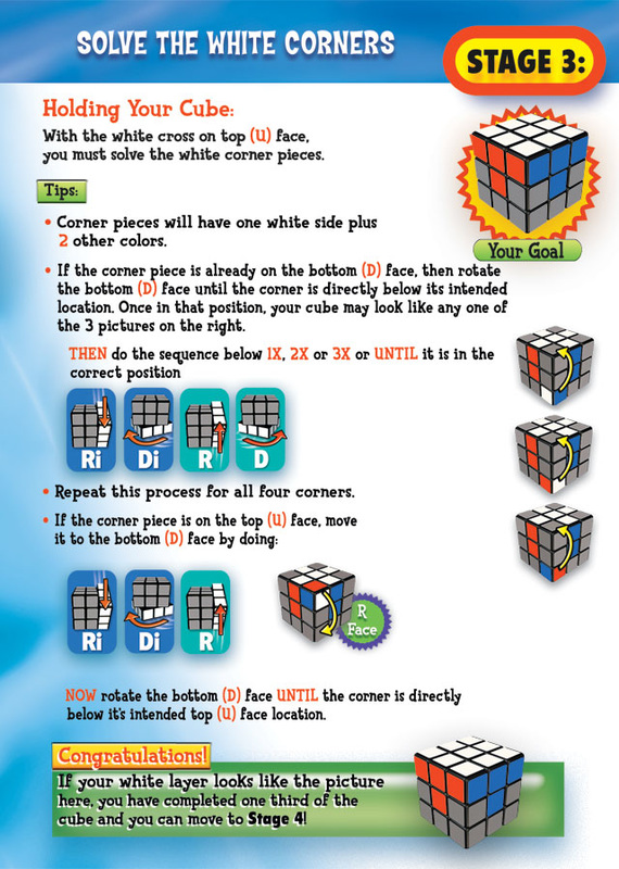 How To Solve A Rubik's Cube 3X3 Step By Step